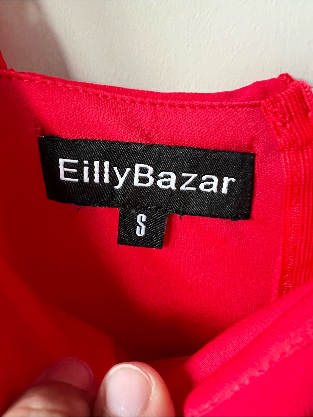 Eilly Bazar Ruched Off-Shoulder Red High-Low Ruffle Dress size small - Picture 8 of 13